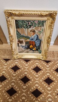 Predám gauc biedeermeier a k tomu starodávne obrazy - 2