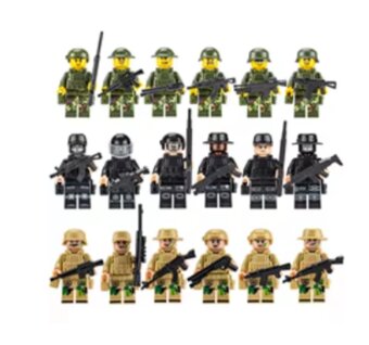SWAT figurky 18 ks rozne - 2