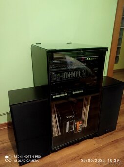HIFI RACK sklo drevo SHARP JAPAN - 2