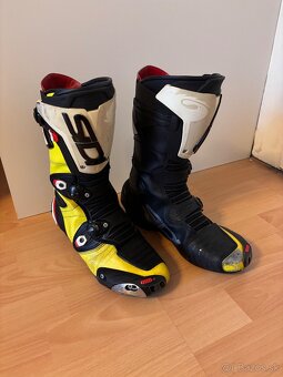 Predám moto čižmy Sidi MAG1 – Fluorescent Yellow, veľkosť 43 - 2