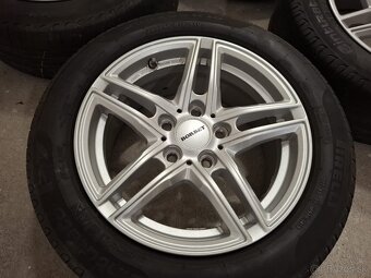 ALU disky Borbet XR Brilliant Silver+letné pneu 205/55 R16 - 2