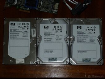 Predám SAS harddisky a radič - 2