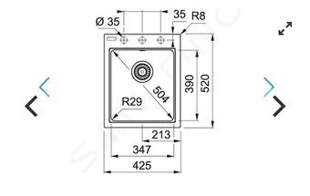 Sivy nepouzivany kuchynsky drez Franke - 2