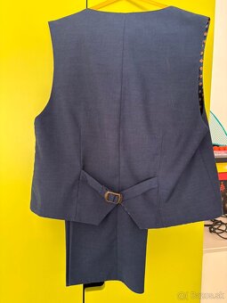 clapčenské nohavice + vesta 134 - 2