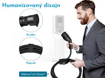 Kvalitný nabíjací kábel pre elektromobil a PHEV 11 kW záruka - 2