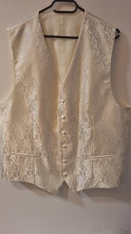 Svadobná vesta s kravatou - 2