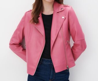 Ružová motorkárska bunda Mohito - 2