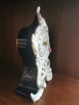Royal Dux-porcelánové hodiny, funkčné - 2