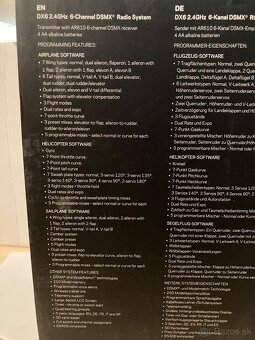 NOVÁ vysielačka + prijímač Spektrum DX6 - 2