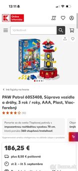 ÚPLNE NOVÁ nerozbalená- PAW Patrol - 2