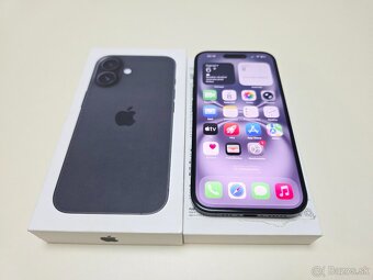 APPLE IPHONE 16 BLACK128GB ,BATERKA 100%,ZÁRUKA - 2