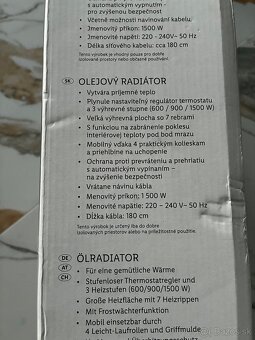 Olejový radiátor SilverCrest - 2