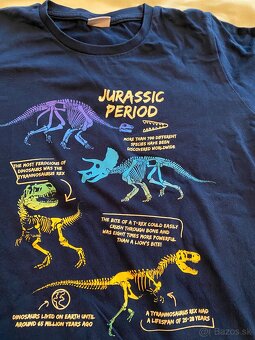 Modrá mikina s motívom Jurassic period, veľ. 8-9 r - 2