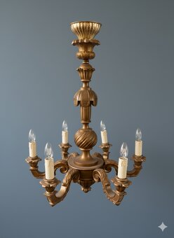 Predám drevený luster v klasickom štýle - 2