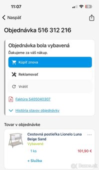 Detská postieľka Lionelo Luna Beige Sand - 2