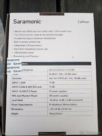 SARAMONIC CaMixer dvojkanálový audio mixer s mikrofónmi - 2