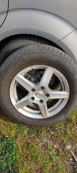 Hliníkové Alu disky Dezent TY 5x112 s pneu 195 65 R15 5mm - 2