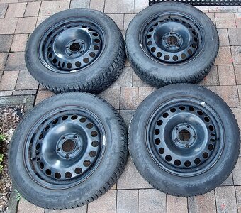 Komplet disky + zimné pneumatiky Dunlop 205/60R16 pre Opel - 2