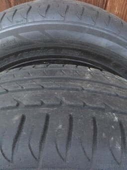 Predam plechove disky 6,5Jx16 5x114, obute letne pneu 205/55 - 2
