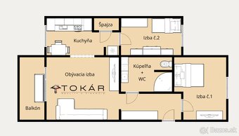 3-izbový byt 62 m², balkón, sídlisko Západ / ul. Štefánikova - 2