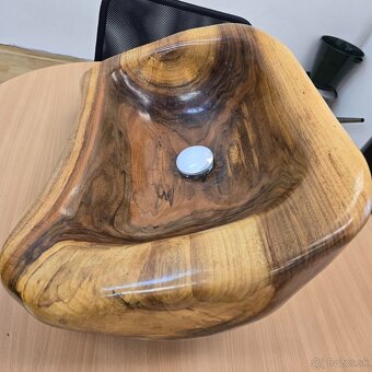 Dizajnove drevene umyvadlo - 2