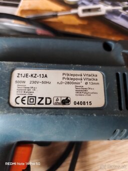 Príklepová vŕtačka - 2