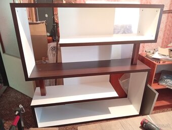 Regál + knižnica(obývacia stena ) - 2