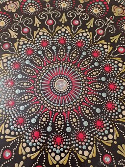 Rucne malovana mandala priemer 63cm - 2