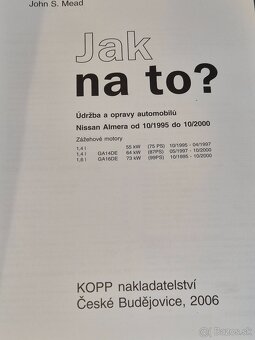 oprava auta JAK NA TO - nissan Almera - 2