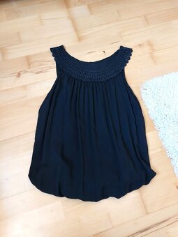 Balonovy top s macrame cipkou M/L - 2