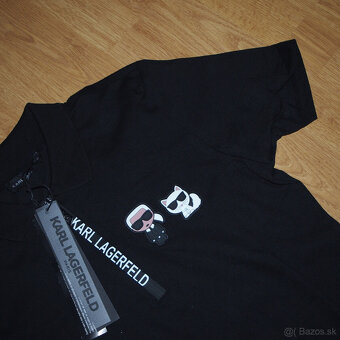 Karl Lagerfeld dámske polo šaty tmavomodré - 2