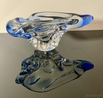 Krásna miska / popolník / z hutného skla návrh Karel Zemek - 2