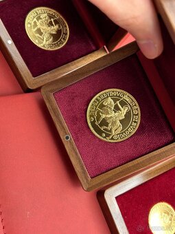 Zlatý 5 dukát Ján Čejka 2022 Václav na koni Au 986/1000 - 2