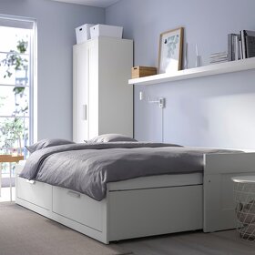 Rozkladacia postel Ikea Brimnes + 2 matrace - 2