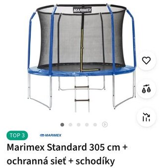 Detská trampolina 3 metre priemer - 2