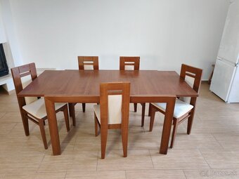 Jedálenský set z bukového masívu - 2