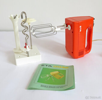 Retro Elektrický ručný Šľahač ETA 0042 mixér - 2