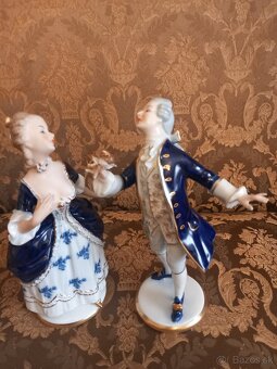 Porcelánový galantný pár Wallendorf - 2