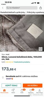 Luxusna kozusinova deka gozze - 2