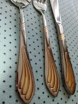 Príbor kombinácia zlaté - 2