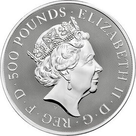 investičné strieborne mince - Queen's beasts Completer - 2