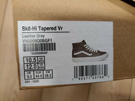 Nové pánske tenisky Vans Sk8-Hi Tapered Leather Gray - 2