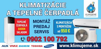 Klimatizácie s montážou + servis, opravy - 2
