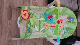Predám detské vibračné a hojdacie kreslo zn. Fisher Price - 2