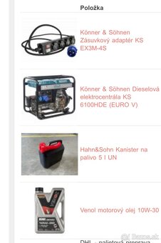 Könner & Söhnen Dieselová elektrocentrála - 2