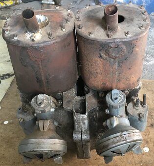 Motor jawa 250 pérák dvouválec na preteky J. Lakatoše - 2