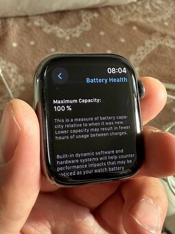 Apple Watch 8 Stainless steel ESIM 45mm,batéria 100% - 2