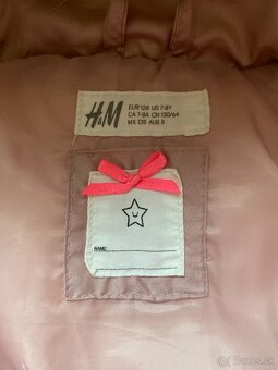 Dievčenská zimná bunda , H&M, veľ. 128 - 2