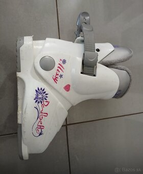 Detské lyziarky biele (17cm) - 2