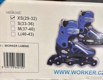 Detské nastaviteľné korčule 2v1 - 2